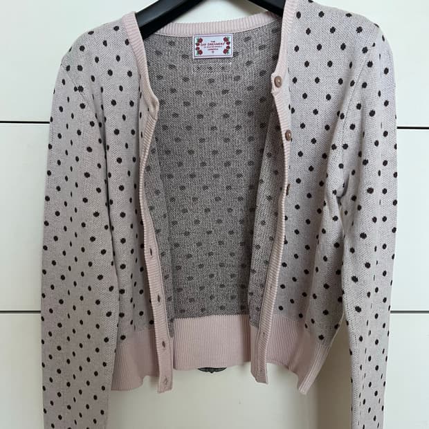 스컬프터 도트 가디건