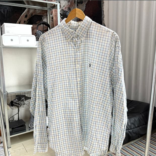 xxl 폴로 블레이크 체크 셔츠
