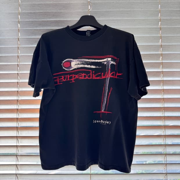 [XL] 96 딥퍼플 Purpendicular Tour 빈티지 밴드티