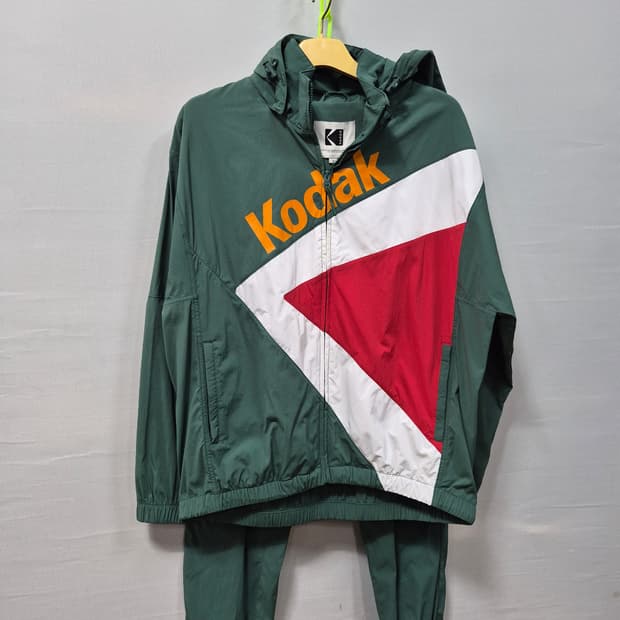 코닥 바람막이 트레이닝 세트 그린 남성L 105