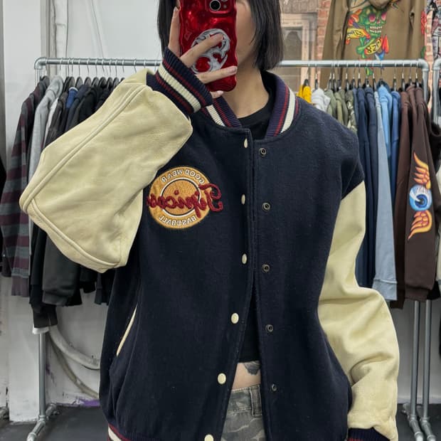 Tipicosi 레더암 바시티 자켓