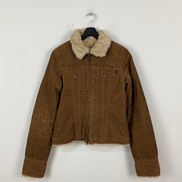 아베크롬비 양털 코듀로이 크롭 자켓 XS