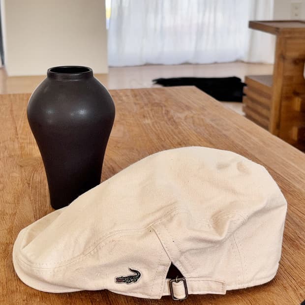 japan crocodile beige hunting cap