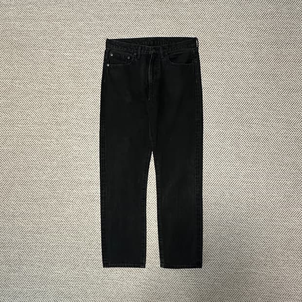 UNUSED japan made black jeans denimpants