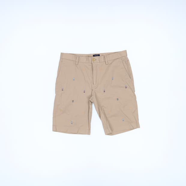 82 헤지스 자수 코튼반바지 0316H1