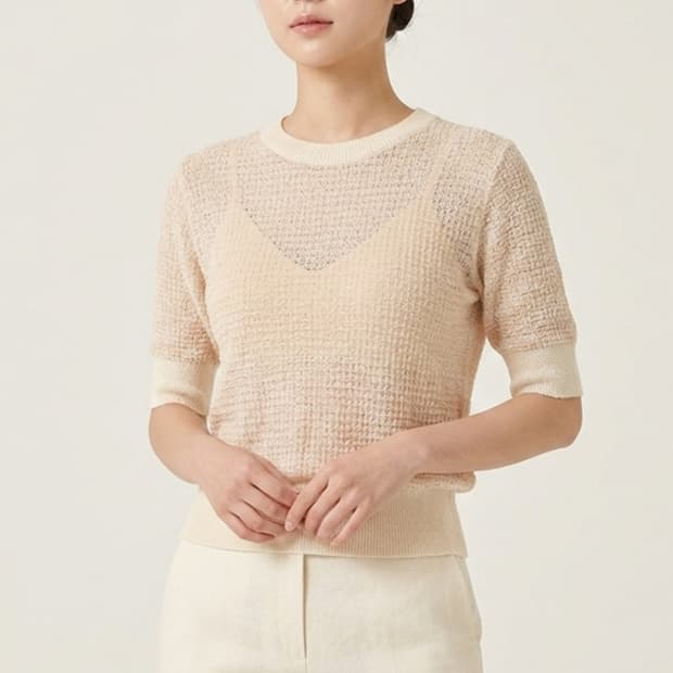 [F]오조크 반팔 니트