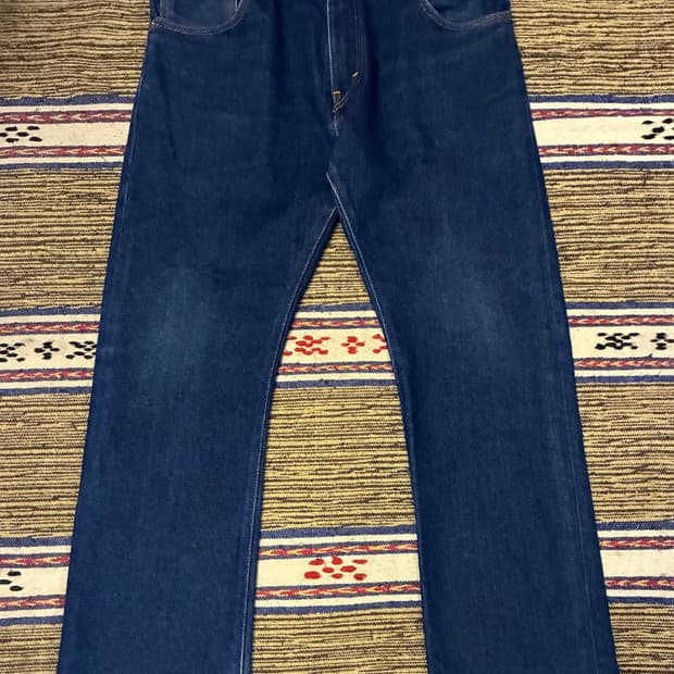 (31~32)Levis 리바이스 517 블랭크탭 플레어 부츠컷 진청 데님