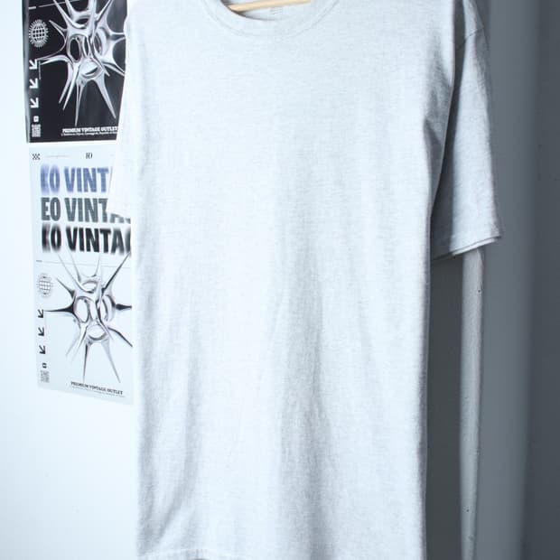 (L-XL) 챔피온 반팔 티셔츠 멜란지 무지 올드스쿨-H30113