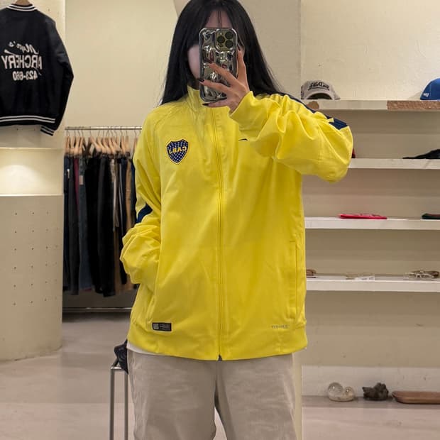 나이키 보카주니어스 트랙 자켓 옐로우 U1729