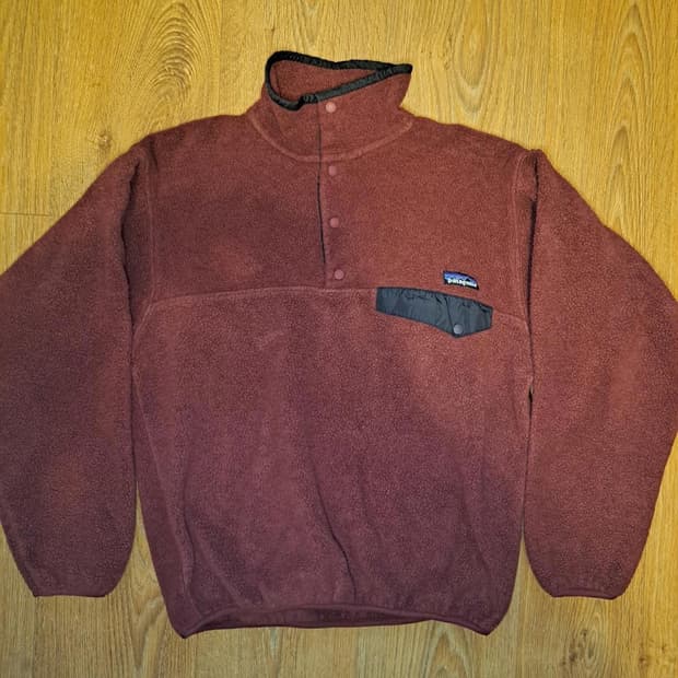 00s 파타고니아 신칠라 스냅-T 버건디/블랙 USA