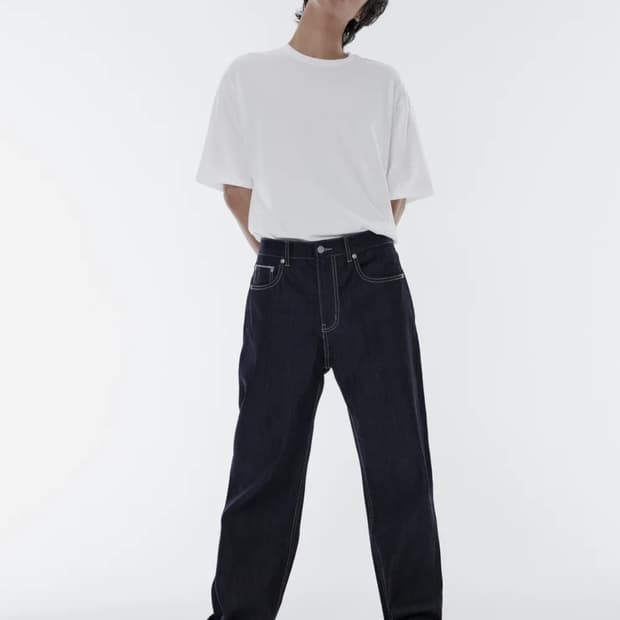무신사 셀비지 레귤러 데님 32