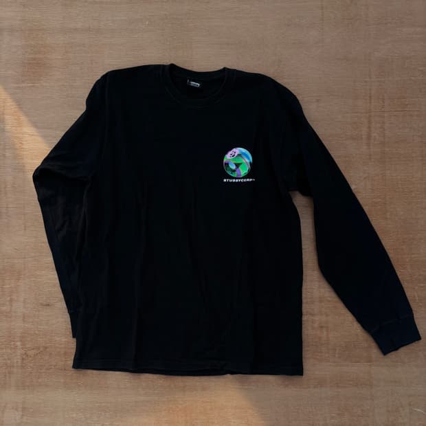 Stussy Corp Graphic Long Sleeve Black스투시