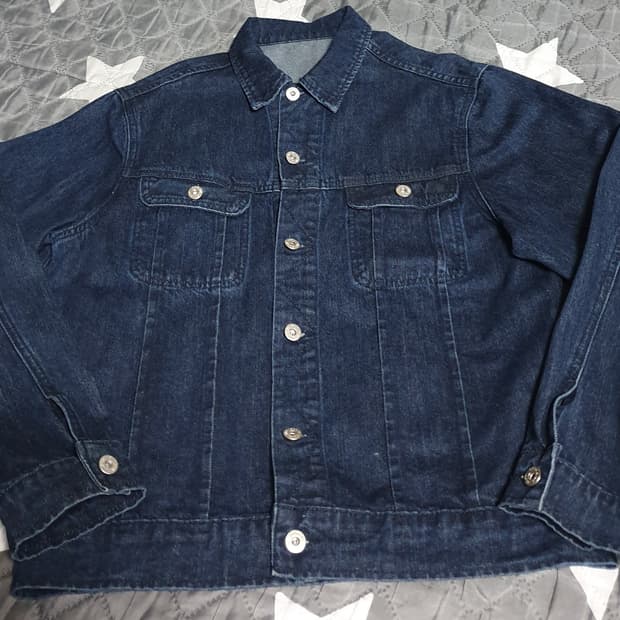 라퍼지스토어 코튼100% 생지 데님자켓 (M)