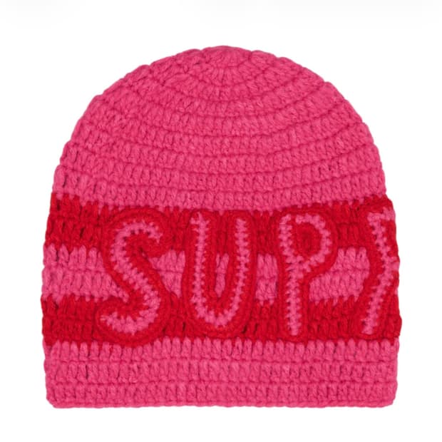 [국내배송/미개봉새상품] 25FW 슈프림 크로셰 로고 비니