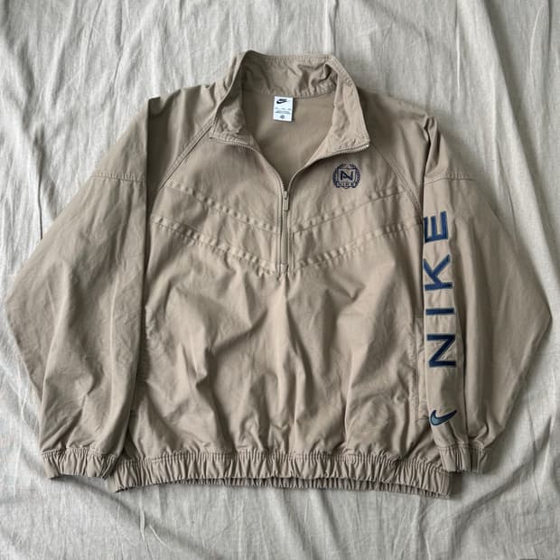 나이키 캔버스 윈드러너 백로고 아노락 XXL