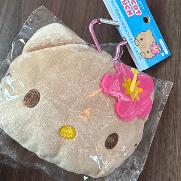 태닝키티 하트 카라비너 파우치