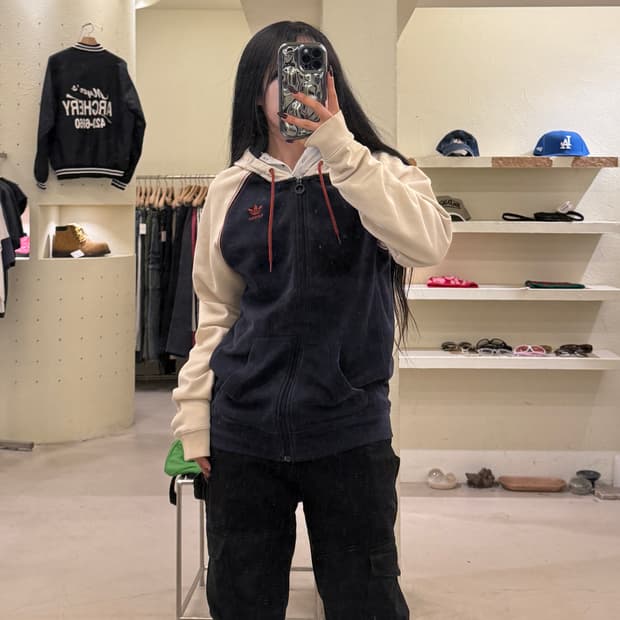 아디다스 빅 트레포일 후드집업 U1113