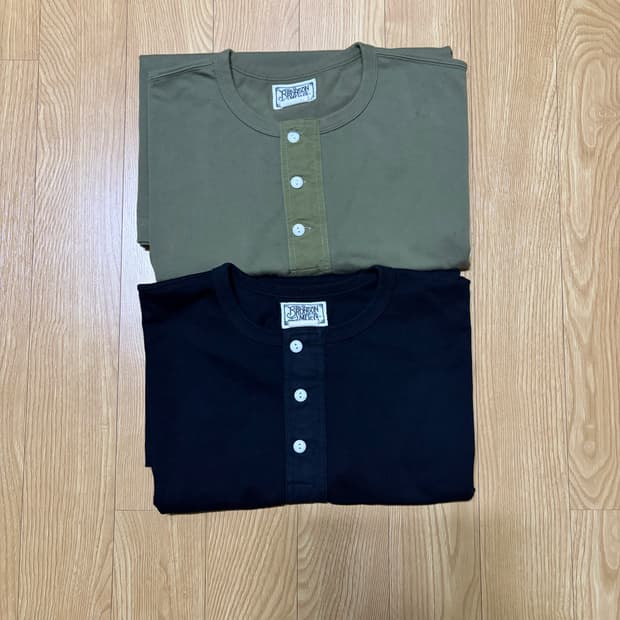 브론슨 반팔 헨리넥 XXL 두장 일괄