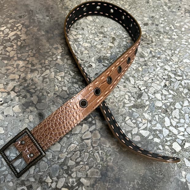 2000s VTG 브라운 레더벨트 