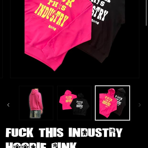 STAR TEAM X FUCK THIS INDUSTRY 블랙 교환
