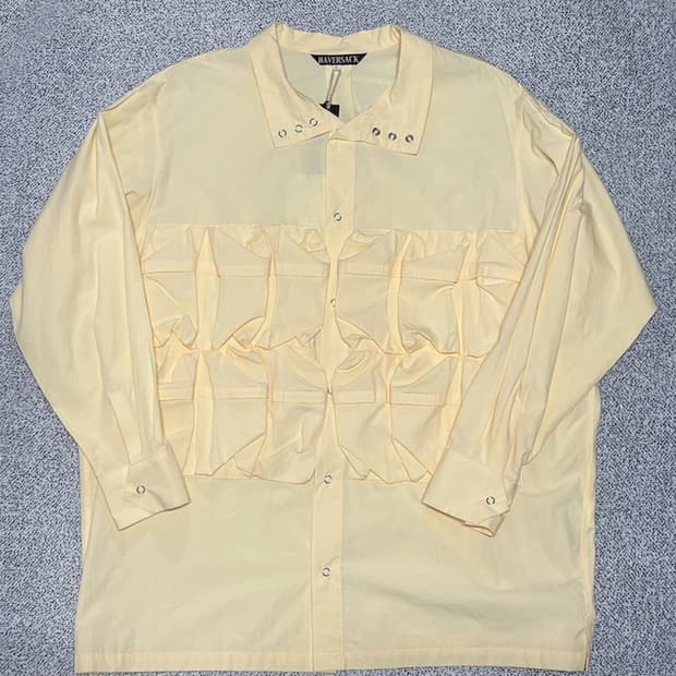 하버색 멀티 포켓 아우터형 셔츠