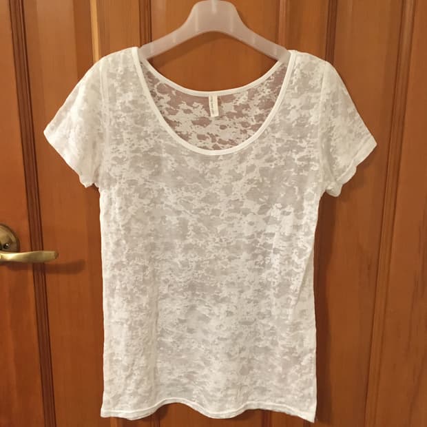 Soft Ivory Sheer Top