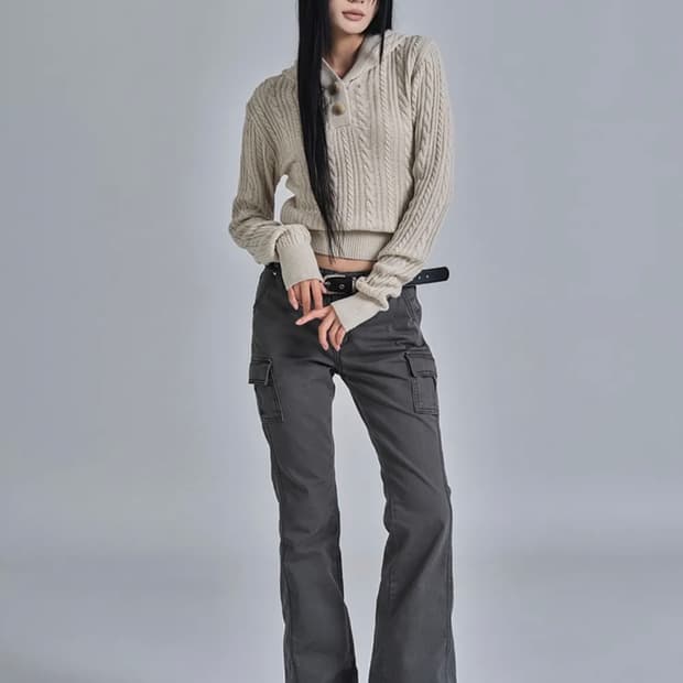 애즈온 MINUTES CARGO PANTS / CHARCOAL / M