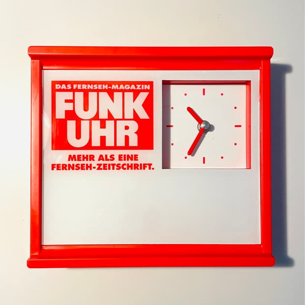 70년대 독일 Funk Uhr 광고 시계 빈티지 유럽 레트로 미드센츄리 