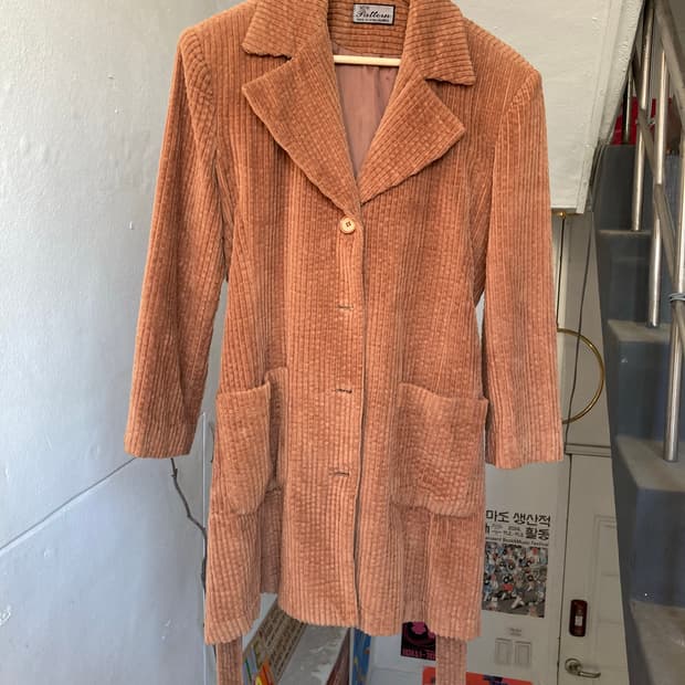 빈티지 골덴 롱자켓