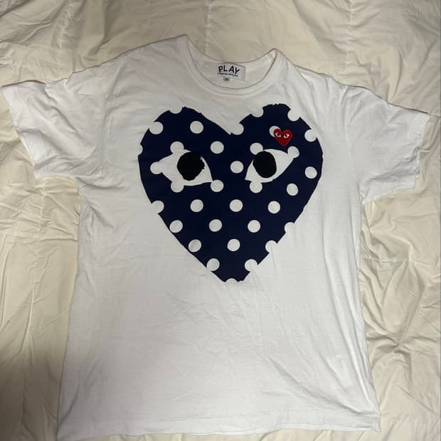 꼼데가르송 도트 반팔 ( 일본매장에서 구매 정품) 2xl