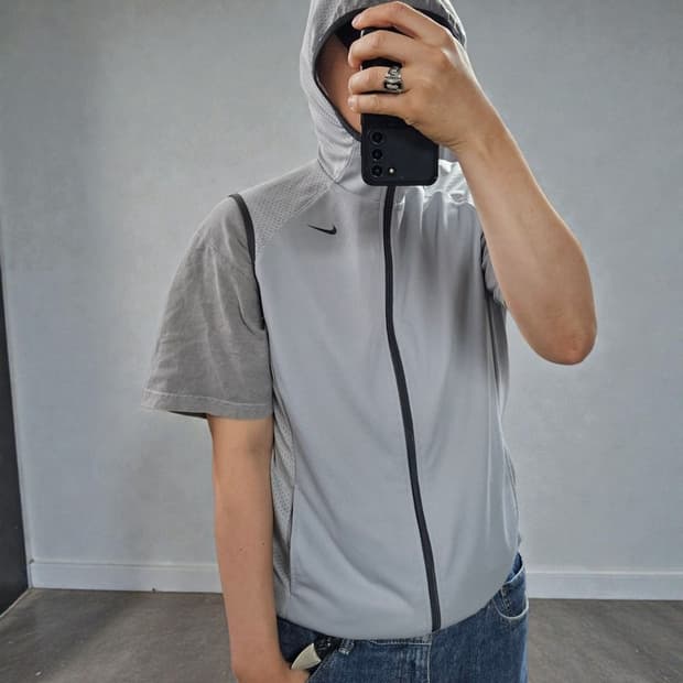 00S 나이키 후드 런닝 조끼 베스트 M0482