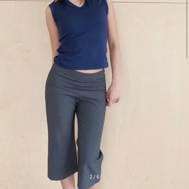 브리즈아카이브 Chic Capri Pants - charcoal