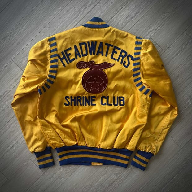 40s USA Vintage Satin Stadium Jacket