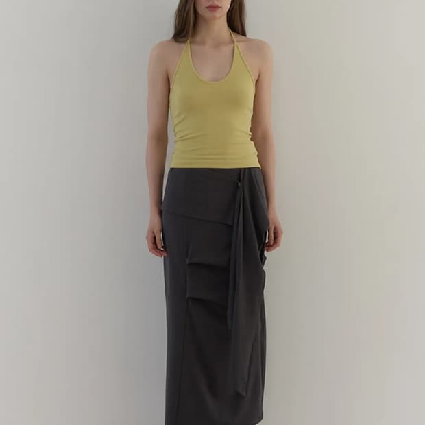 아수라 TUK WRAP SKIRT