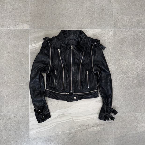 Bilion Dollar Babes lamb skin zipper jk