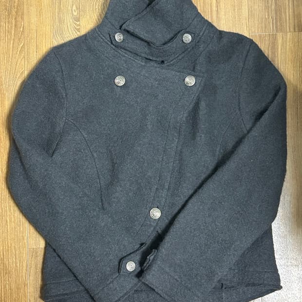 일본 빈티지 하이넥 숏코트