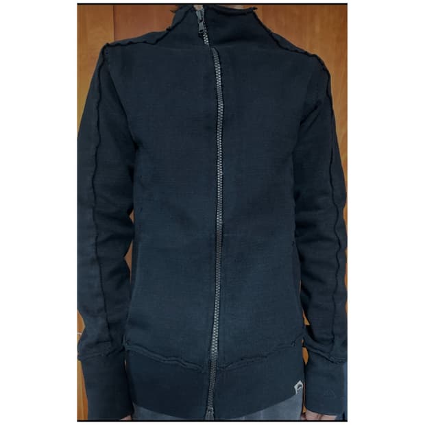 립반윙클 비대칭 하드 스웻 집업 자켓 3사이즈