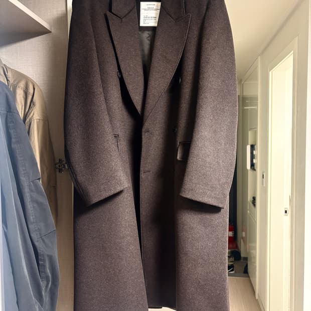 비슬로우 브라운 더블 코트 M사이즈