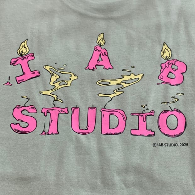 IAB STUDIO 아이앱스튜디오 캔들본 반팔 티셔츠 L