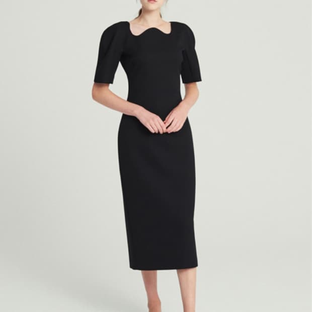 M) 렉토 RECTO 물결 원피스 드레스