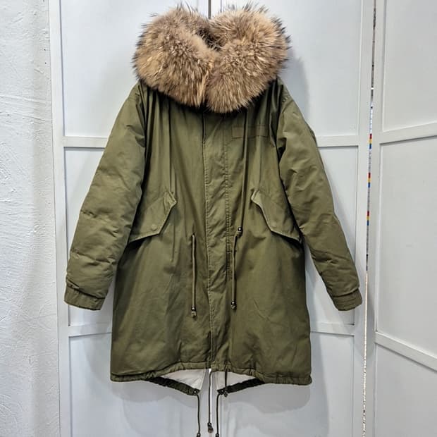 에비뉴서울 폭스퍼 오리털  야상패딩