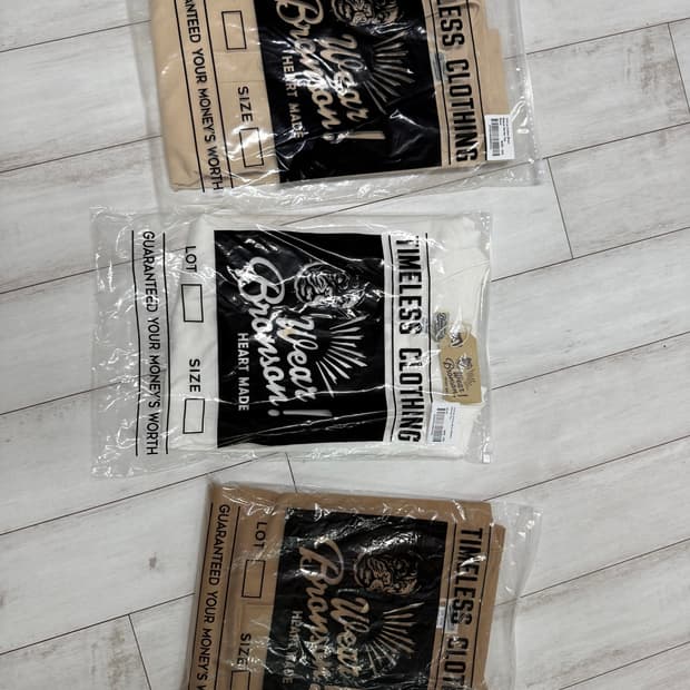 브론슨 헨리넥 반팔 XXL 3가지 10.6oz
