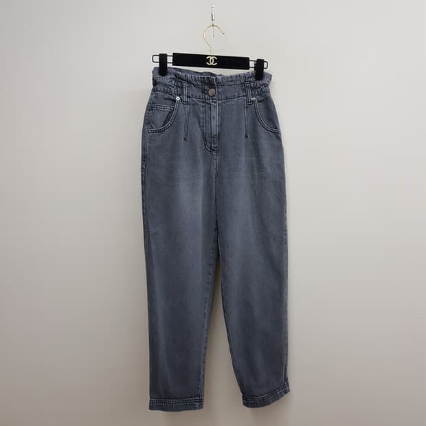 아떼 2022 하이웨스트 배기핏 데님 팬츠 36사이즈