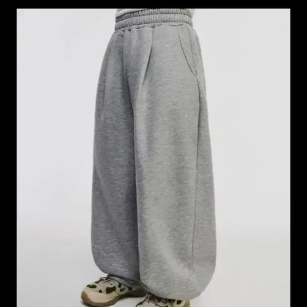 스켈리웩 벌룬핏 와이드 스웻 팬츠M 새거