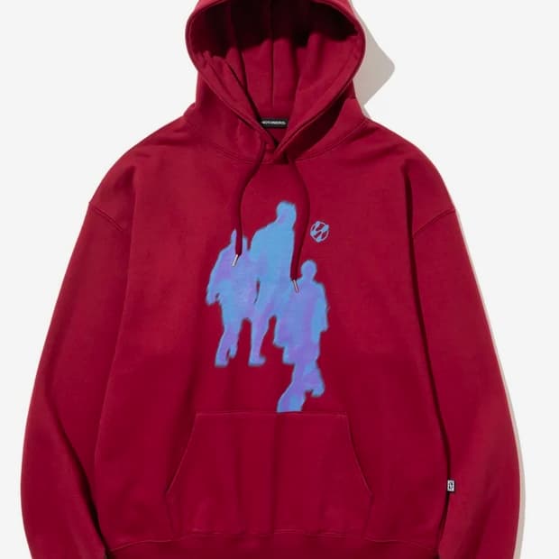 3 People Pullover Hood - Red
