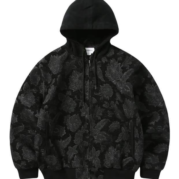 디스이즈네버댓 플로럴 워크 재킷 블랙 m