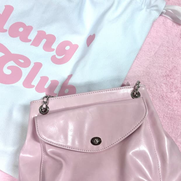 아이당 클럽 체인 미니백 핑크 