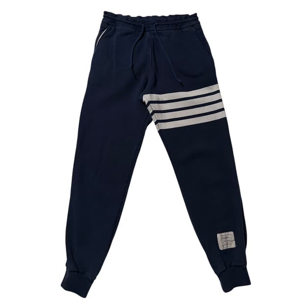 (매장판) 톰브라운 사선 스웨트 조거 팬츠 네이비 