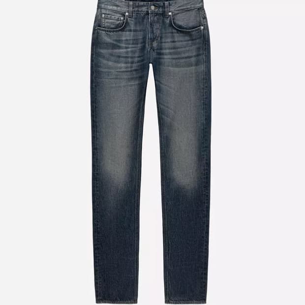 Ludovic de Saint Sernin 슬림 스키니 코팅진 데님팬츠