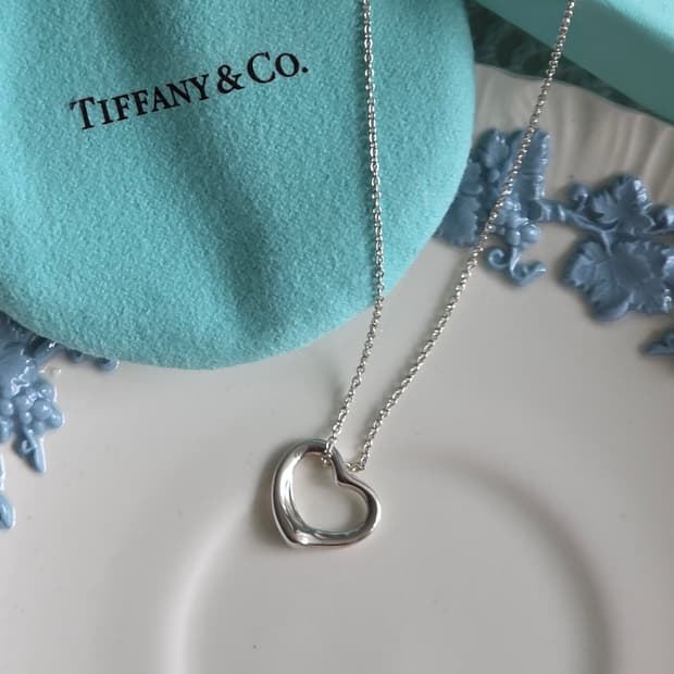 티파니앤코 엘사퍼레티  오픈하트 16mm 실버925 목걸이